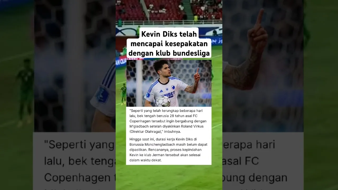 Kevin Diks telah mencapai kesepakatan dengan klub bundesliga #sepakbola #beritaterkini