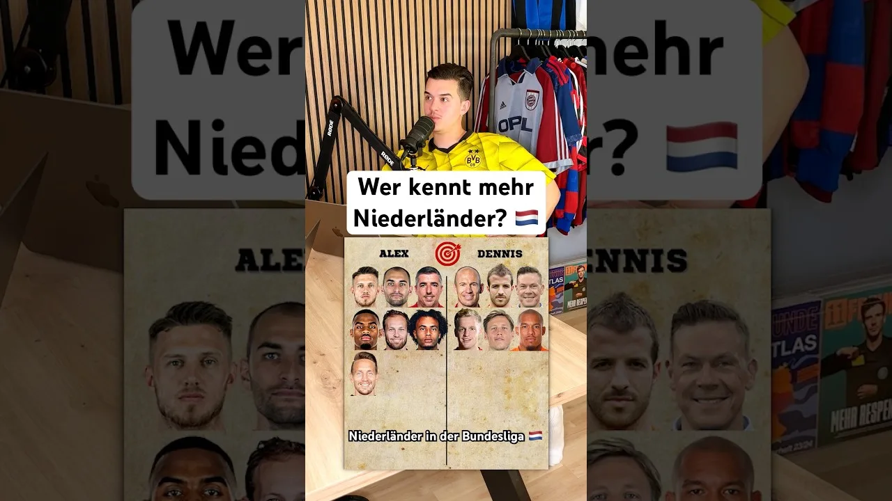 Wer kennt mehr Niederländer 🇳🇱 in der Bundesliga? 😇 #fussball #bundesliga #niederlande #podcast