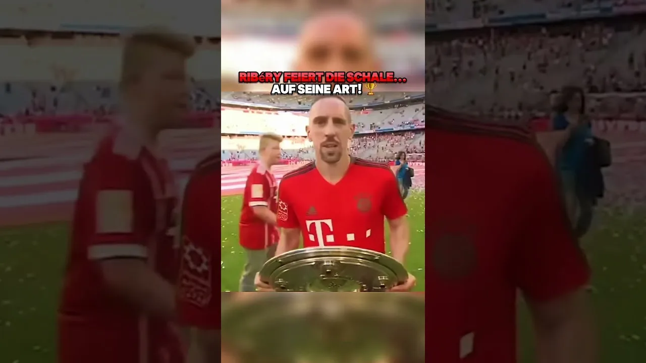 Er soll jubeln – er sagt „jubeln!“ 😂🏆 #interview #bundesliga #bayern #ribéry #jubeln