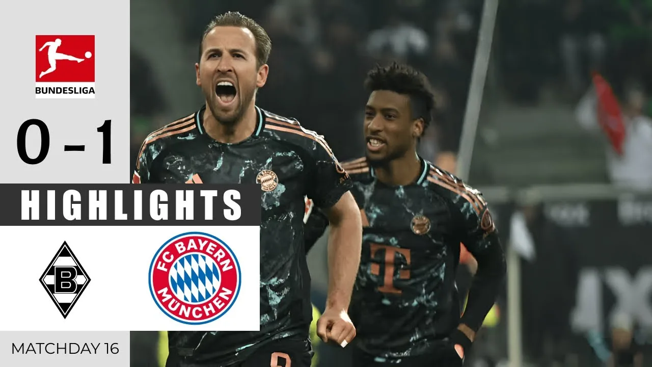 Borussia M’gladbach contre le Bayern Munich 0 – 1 | FAITS SAILLANTS | Bundesliga 2024/25