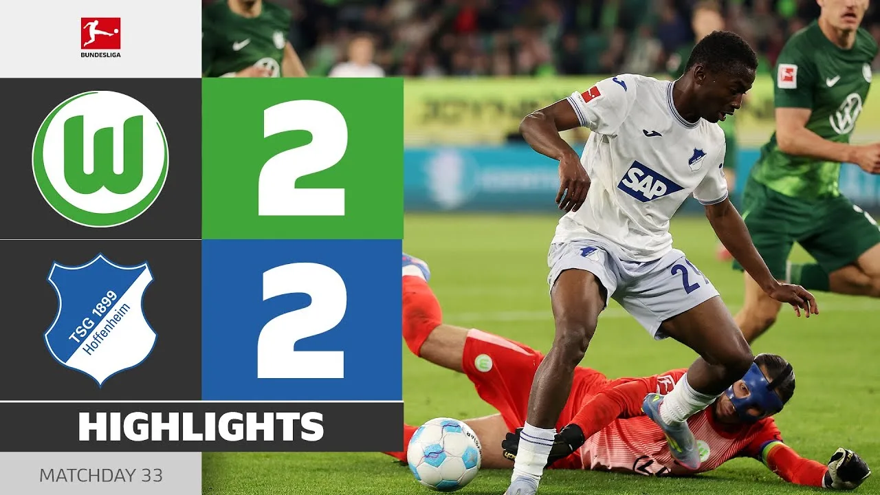 Le propre objectif le plus rapide de tous les temps ?! | VFL Wolfsburg – Hoffenheim | Faits saillants | MD 33 – Bundesliga 2024/25