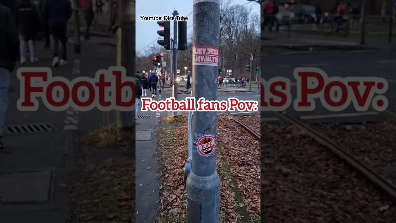 Wie Fußball Fans durch die Stadt laufen #bundesliga #football #1fcköln #ultras #Stadium #Spieltag