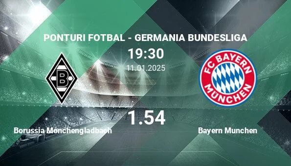 Borussia Mönchengladbach vs Bayern Munich, pronostics…