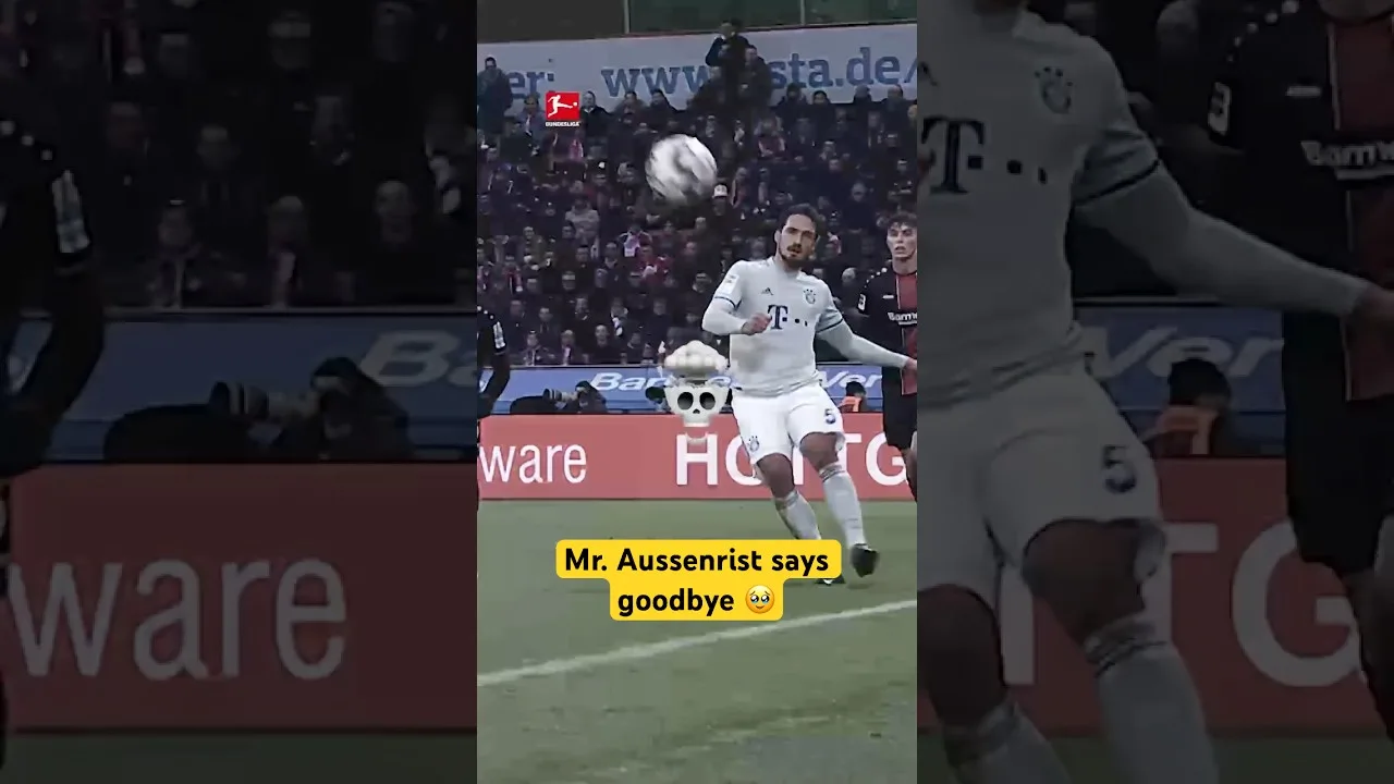 Mats Hummels en quittant la scène! 😮‍💨🫶👏