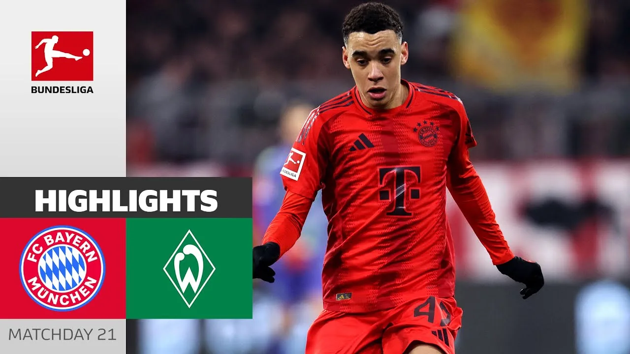 La Bavière marche! | FC Bayern Munich – Sv Werder Bremen 3-0 | Faits saillants | Matchday 21 – Bundesliga