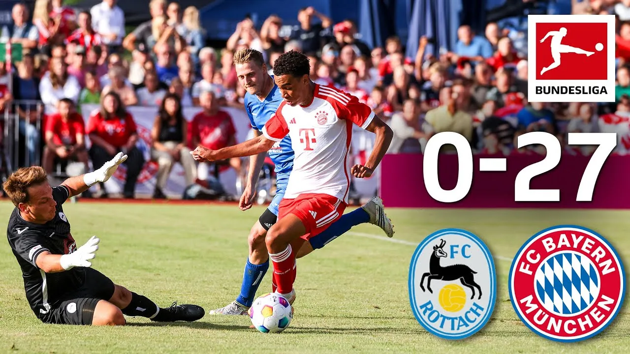 Le Bayern marque 27 buts! | Rottach Egern vs FC Bayern Munich 0-27 | Points forts