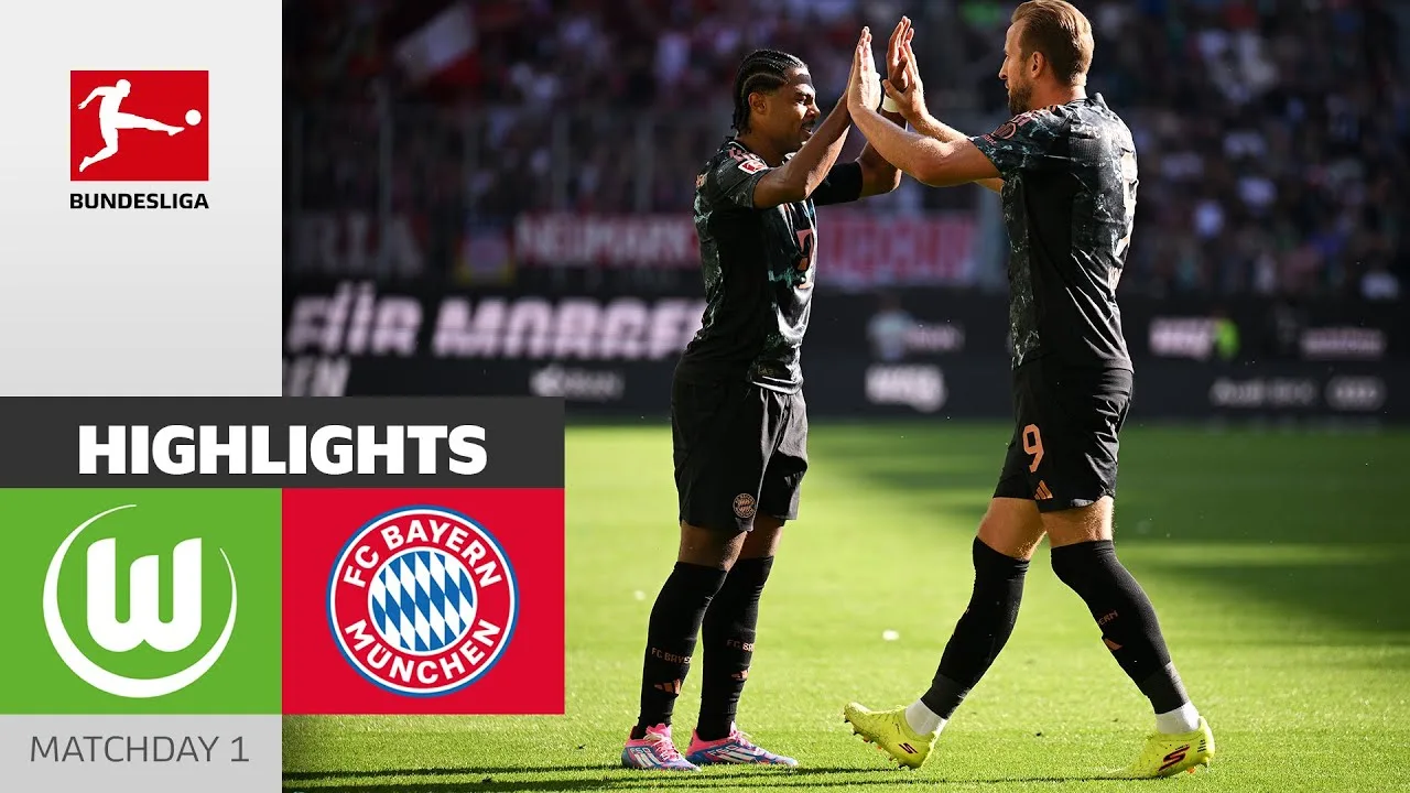 Le Bayern revient dans un match passionnant ! | VfL Wolfsbourg – FC Bayern Munich 2-3 | MD1 – Bundesliga 24/25