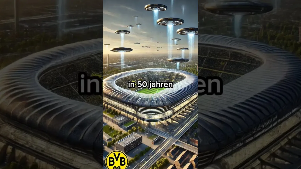 BVB Dortmund Stadion in 10, 50 und 100 jahren!!!!#ai #football #bundesliga #bvb #dortmund
