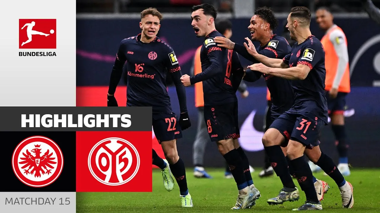 10 hommes gagnent ! | Eintracht Francfort – 1. FSV Mayence 05 1-3 | Faits saillants | MD15 – Bundesliga 2024/25