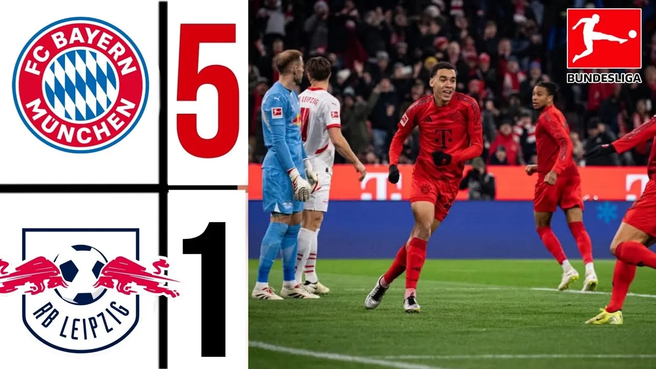 FC Bayern Munich contre RB Leipzig 5-1 | FAITS SAILLANTS ET OBJECTIFS de la Bundesliga | FC Bayern – Leipzig