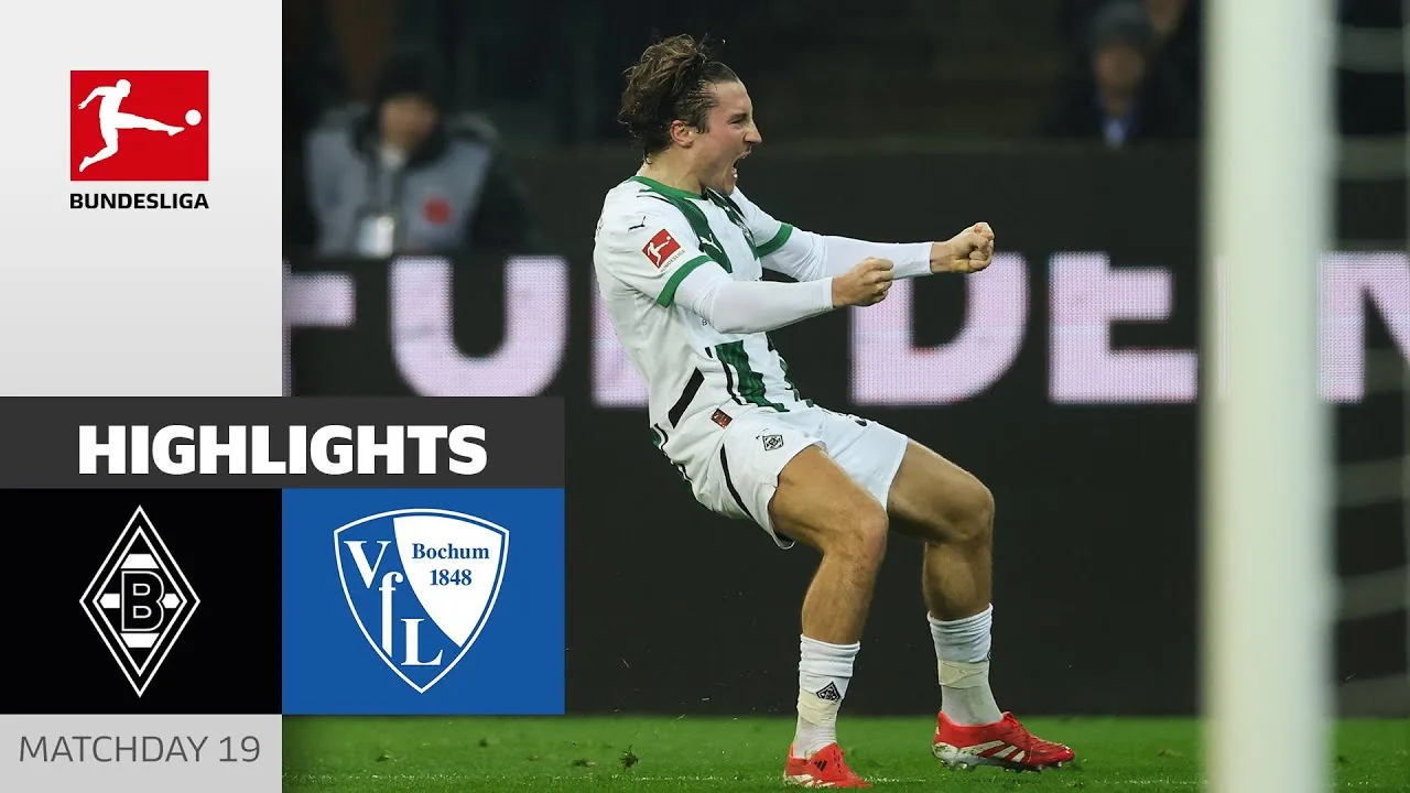 3 Goals At Home! | Borussia M’gladbach – VfL Bochum 1848 3-0 | Faits saillants | MD 19 – Bundesliga 24/25