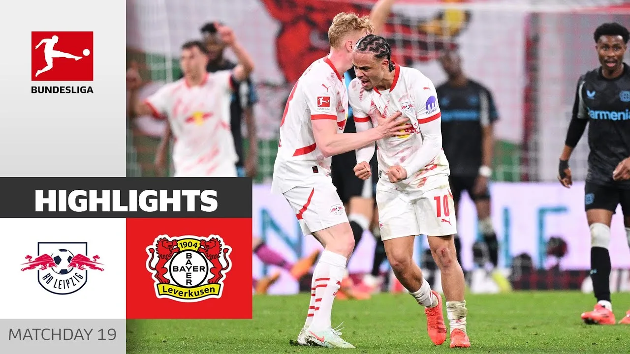 L’objectif tardif sauve le tirage! | RB Leipzig – Bayer 04 Leverkusen 2-2 | Faits saillants | MD 19 – Bundesliga