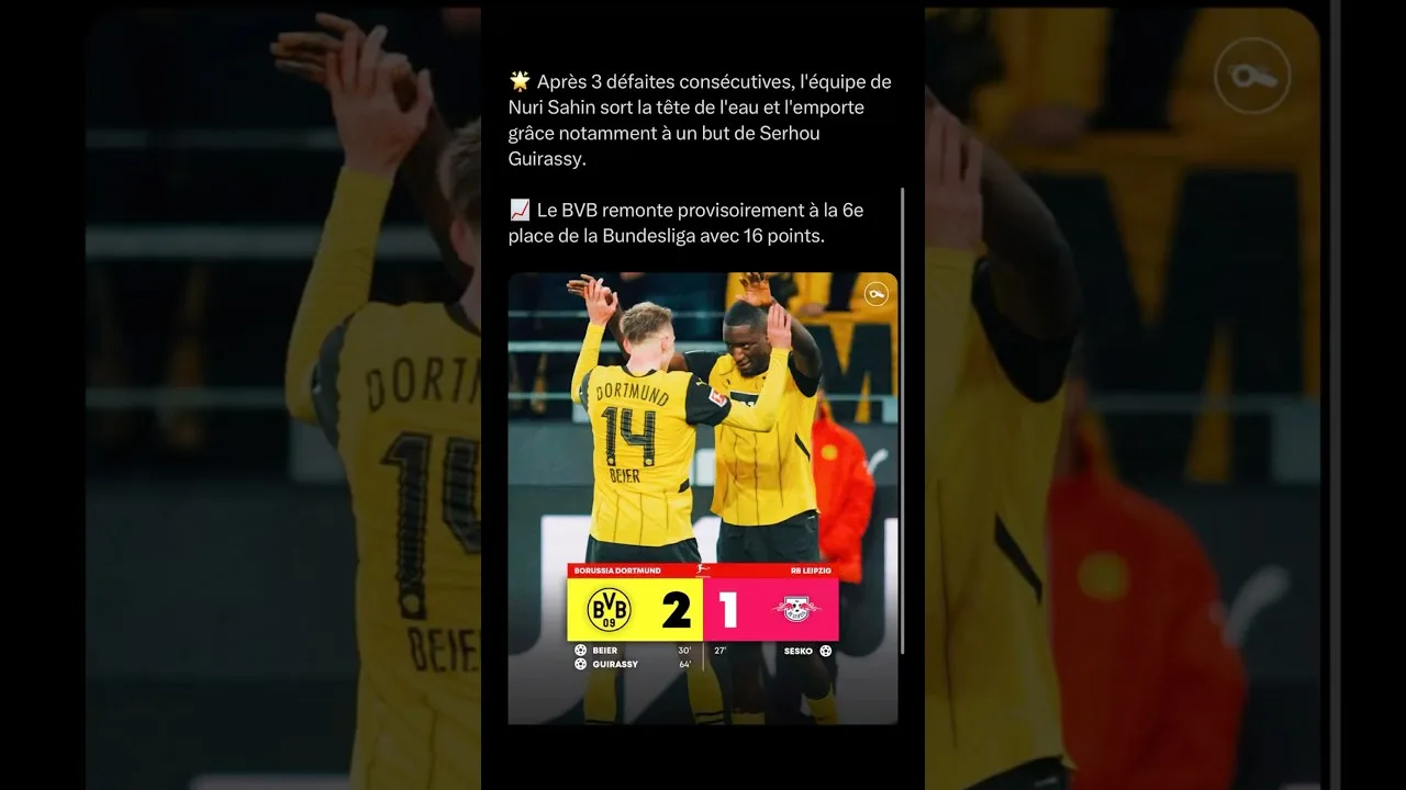 React au 2-1 de Dortmund vs Leipzig #dortmund #leipzig #bundesliga #football #react #reaction