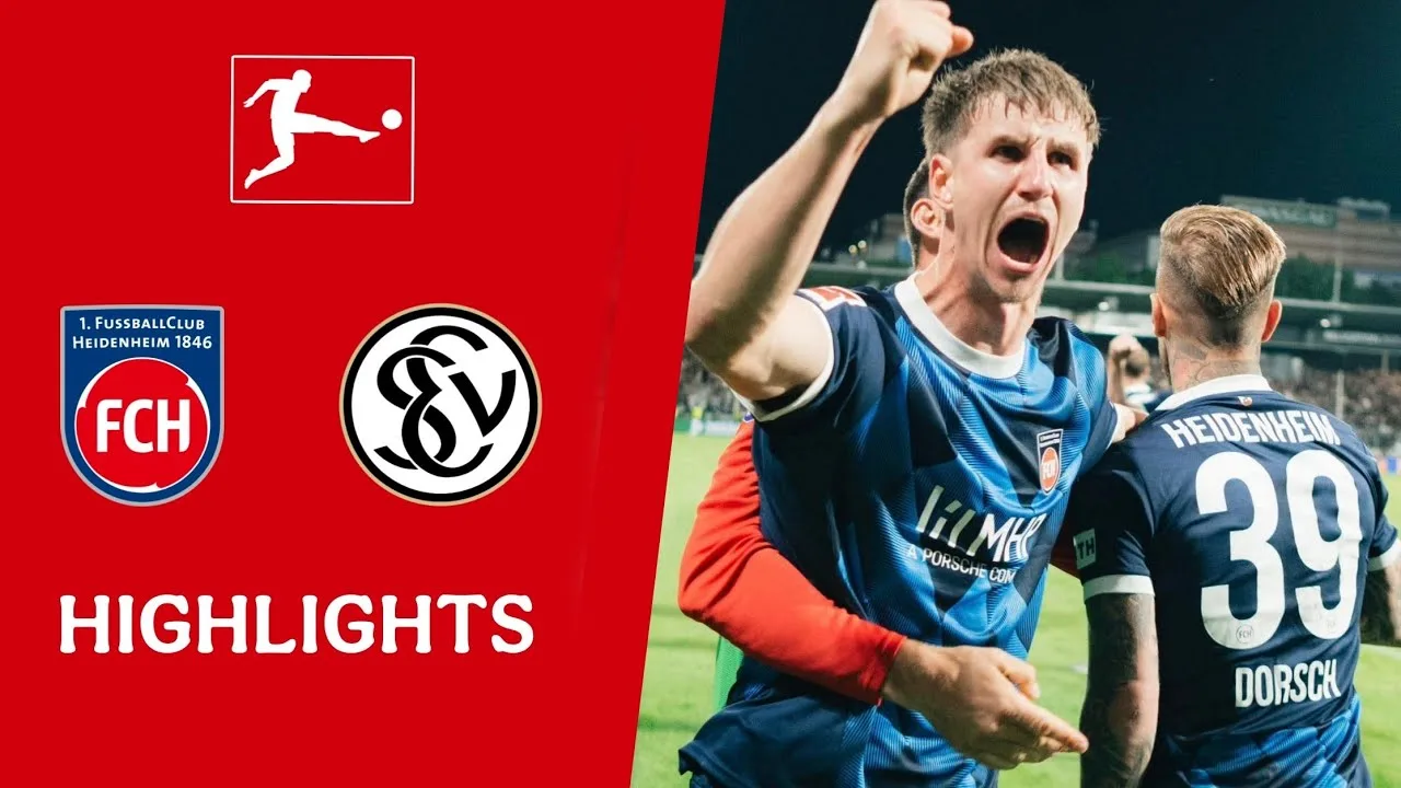 1. FC Heidenheim contre SV Elversberg (2-1) | Playoffs de relégation de Bundesliga | Jouez des points forts aujourd’hui!