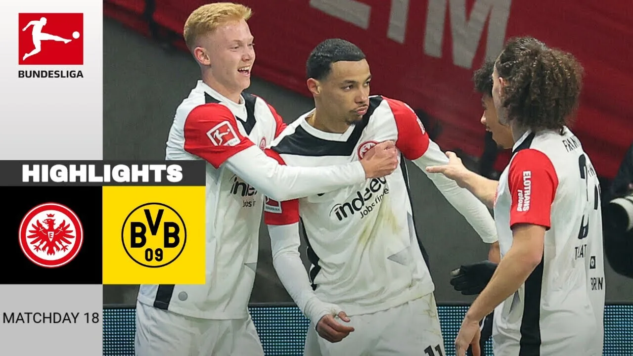 Francfort – Dortmund | 2:0 | Résumé | Bundesliga | Francfort Dortmund
