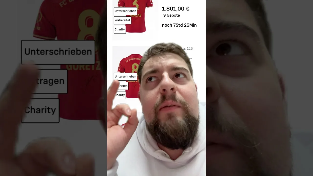 20.000€ für ein Trikot?! #fcbayern #bundesliga #kimmich