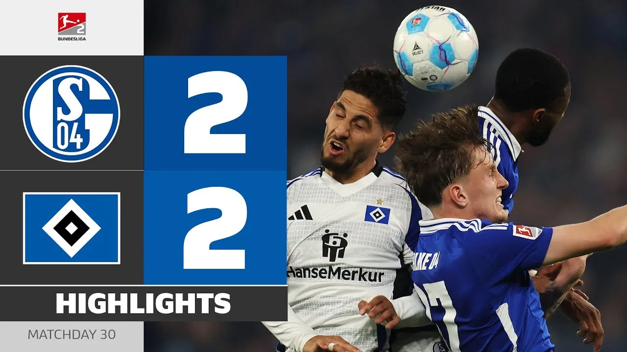 Point dur pour S04! | Schalke 04 – Hamburger SV | Faits saillants | MD30 – Bundesliga 2 2024/25