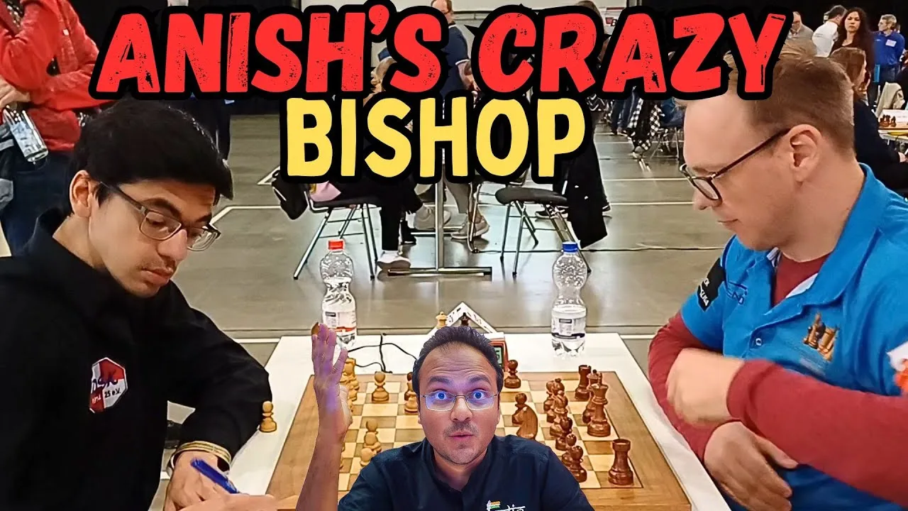 Évêque fou d’Anish Giri | Anish vs markus ragger | Bundesliga allemande Round 13