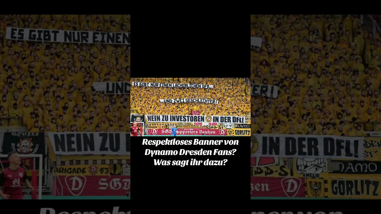 Respektloses Banner von Dresden? #bundesliga #fußball #ultras #fans #dynamo #dresden