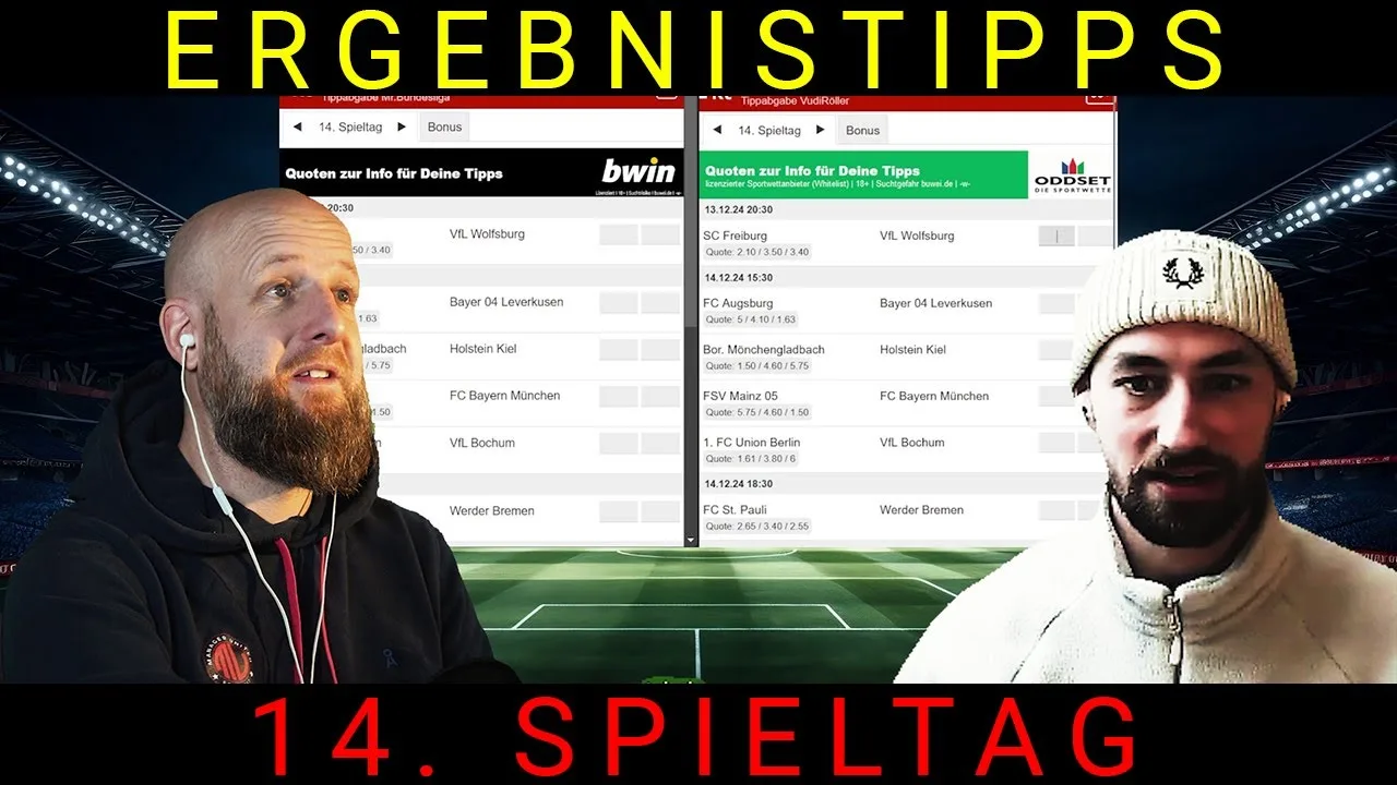 14e journée Bundesglia – match de pronostics – la revanche sera-t-elle obtenue ? #football #bundesliga #tippspiel