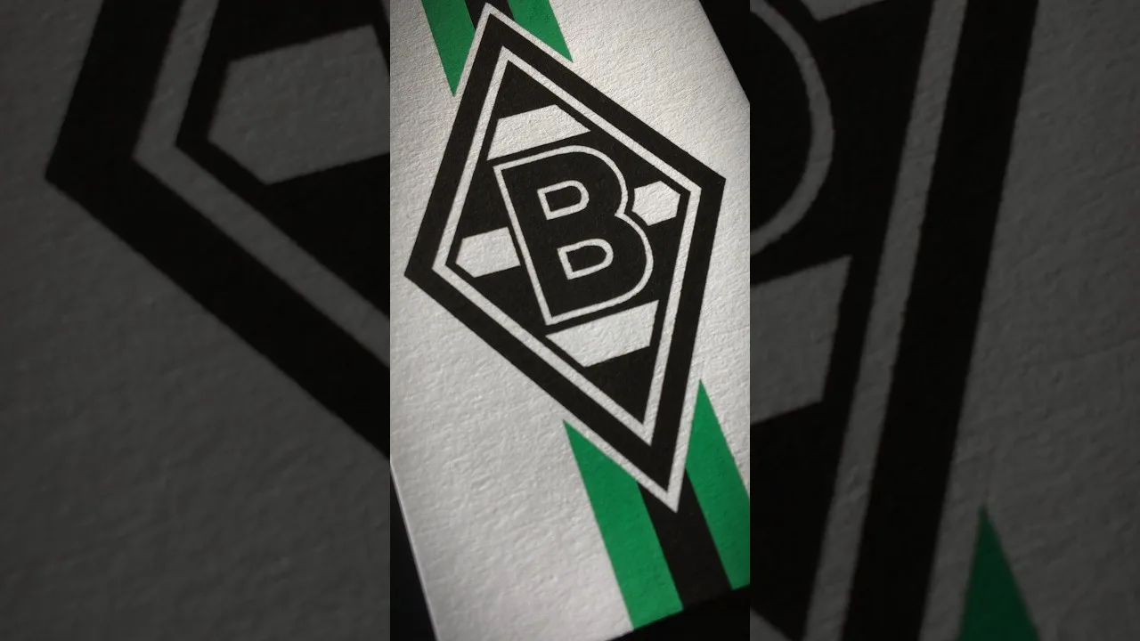 BORUSSIA MÖNCHENGLADBACH ⬜⬛ Die Fohlen #bundesliga #drawing