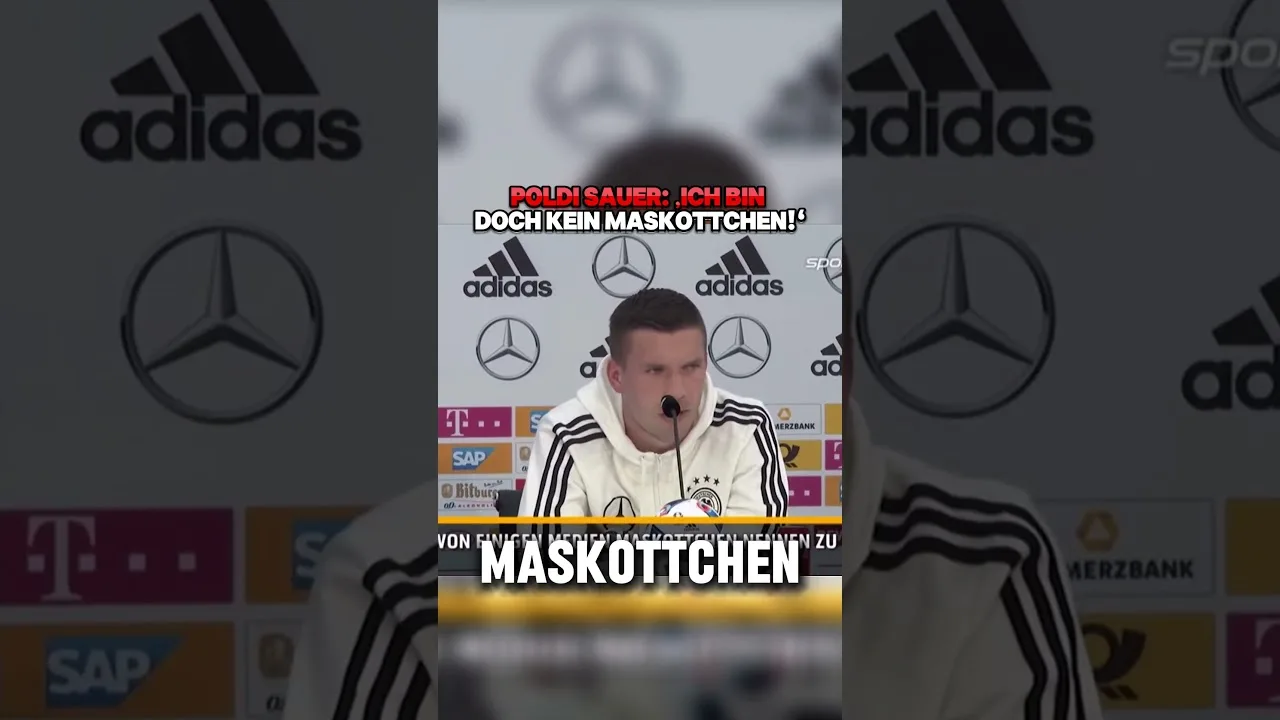 Lukas Podolski wird als Maskottchen bezeichnet – und reagiert deutlich. #bundesliga #fussball