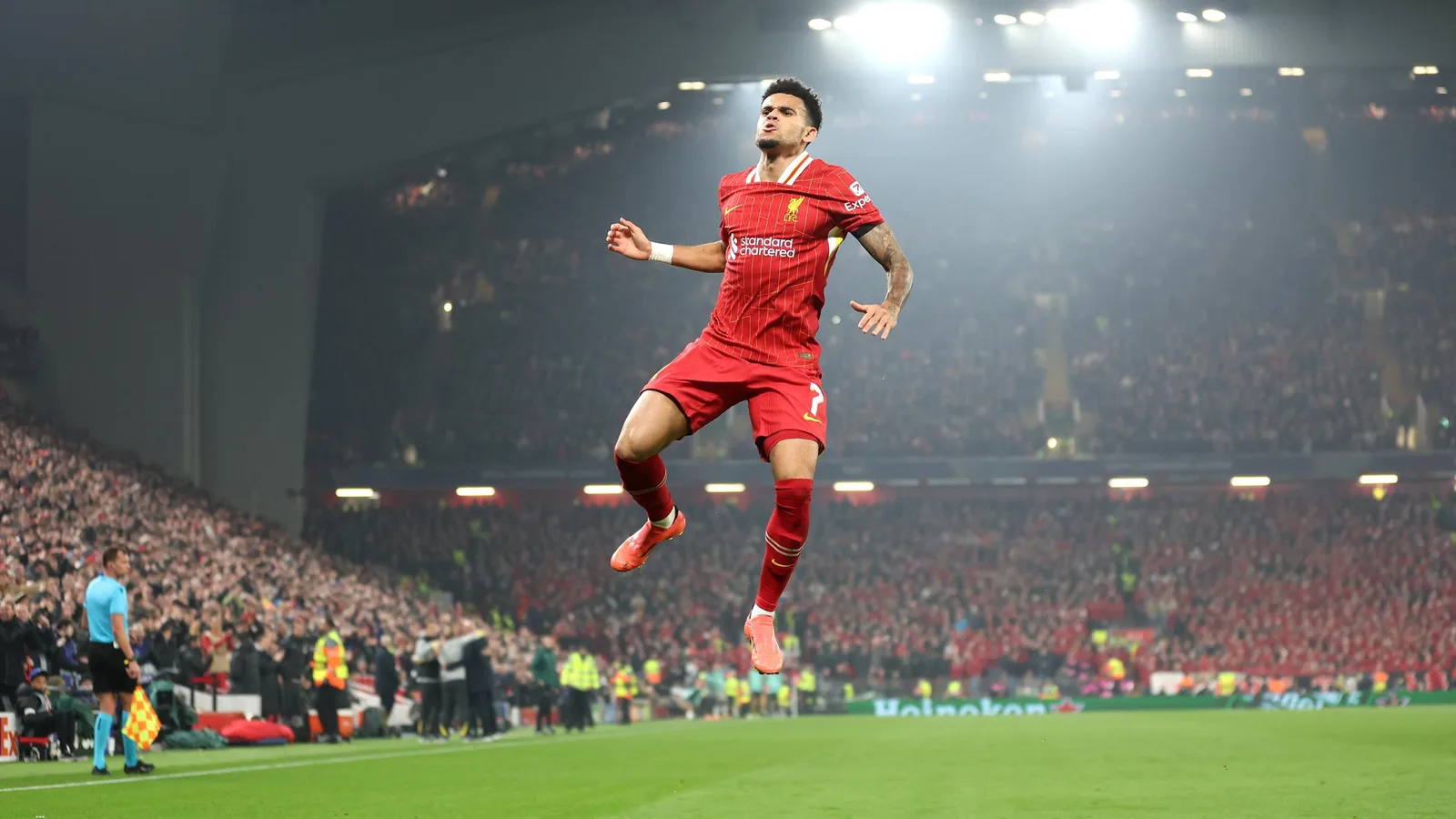 Liverpool 4-0 Bayer Leverkusen – Résultat de l’UEFA Champions League avec un triplé de Luis Diaz et un but de Cody Gakpo pour le retour de Xabi Alonso à Anfield