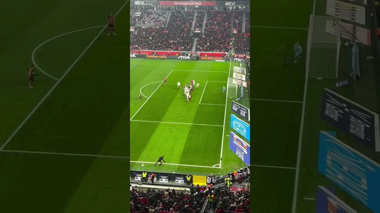 BOOOM! 💥 Grimaldo-Zauberfreistoß für Bayer! 🔥⚽️ #BayerLeverkusen #Bundesliga