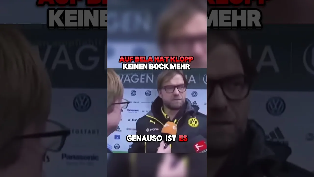 Klopp kann nicht mehr mit Bela! #bundesliga #klopp #interview #funny
