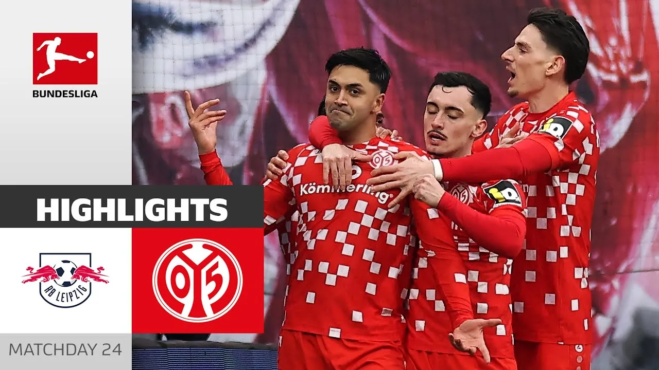 Massez remporte le meilleur match !! | RB LEIPZIG – 1. FSV MAINZ 05 1-2 | Faits saillants | Matchday 24 – Bundesliga