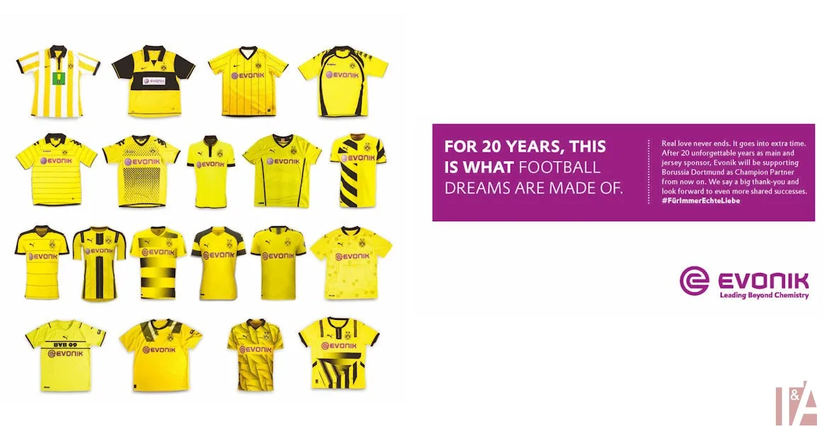 Evonik Continuing Borussia Dortmund Partnership – mais pas en tant que sponsor principal – Tyrepress