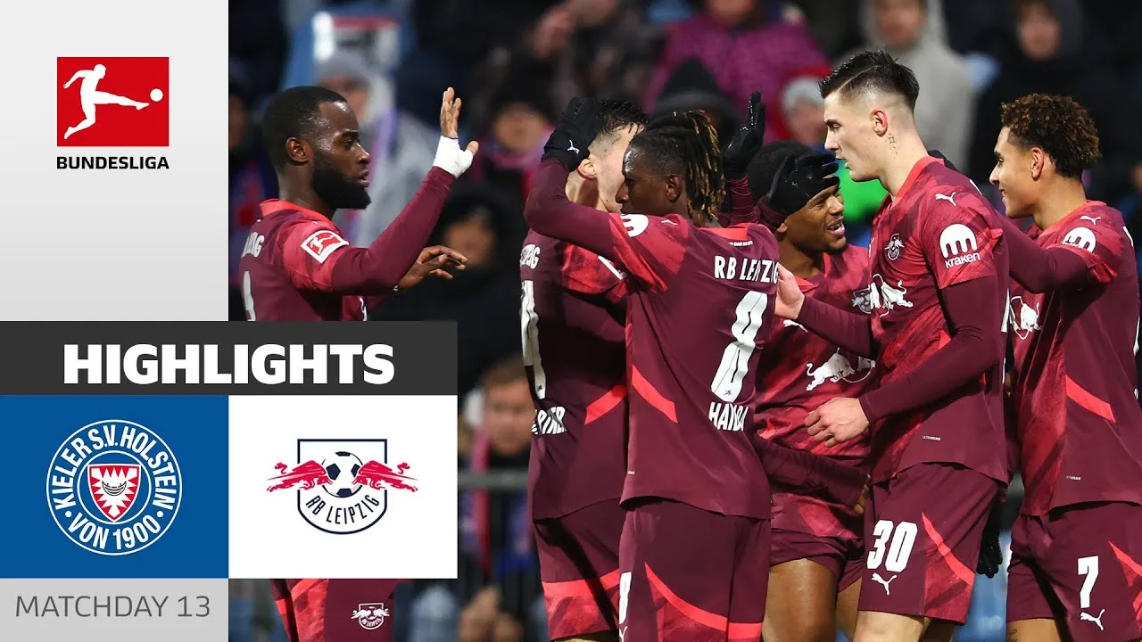 Leipzig en croisière vers la victoire ! | Holstein Kiel – RB Leipzig 0-2 | Faits saillants | 13e journée – Bundesliga