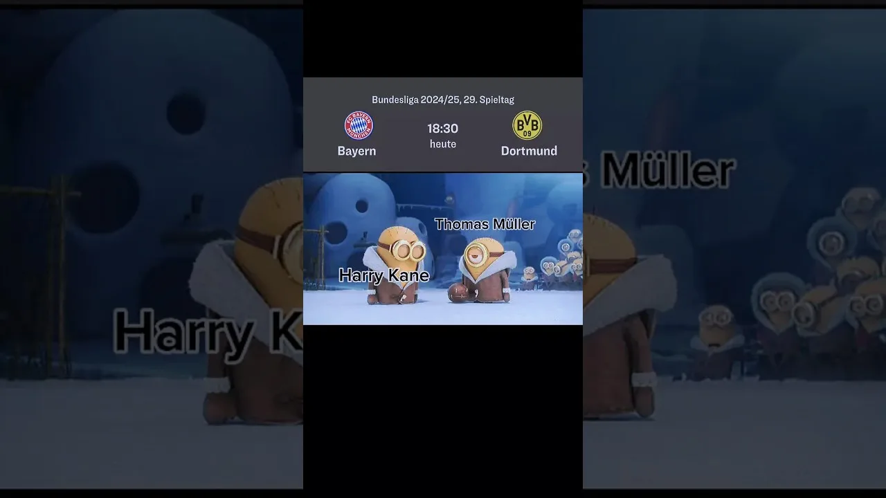 Bundesliga 24/25 Top Game Bayern Munich contre Borussia Dortmund Match Prediction Meme