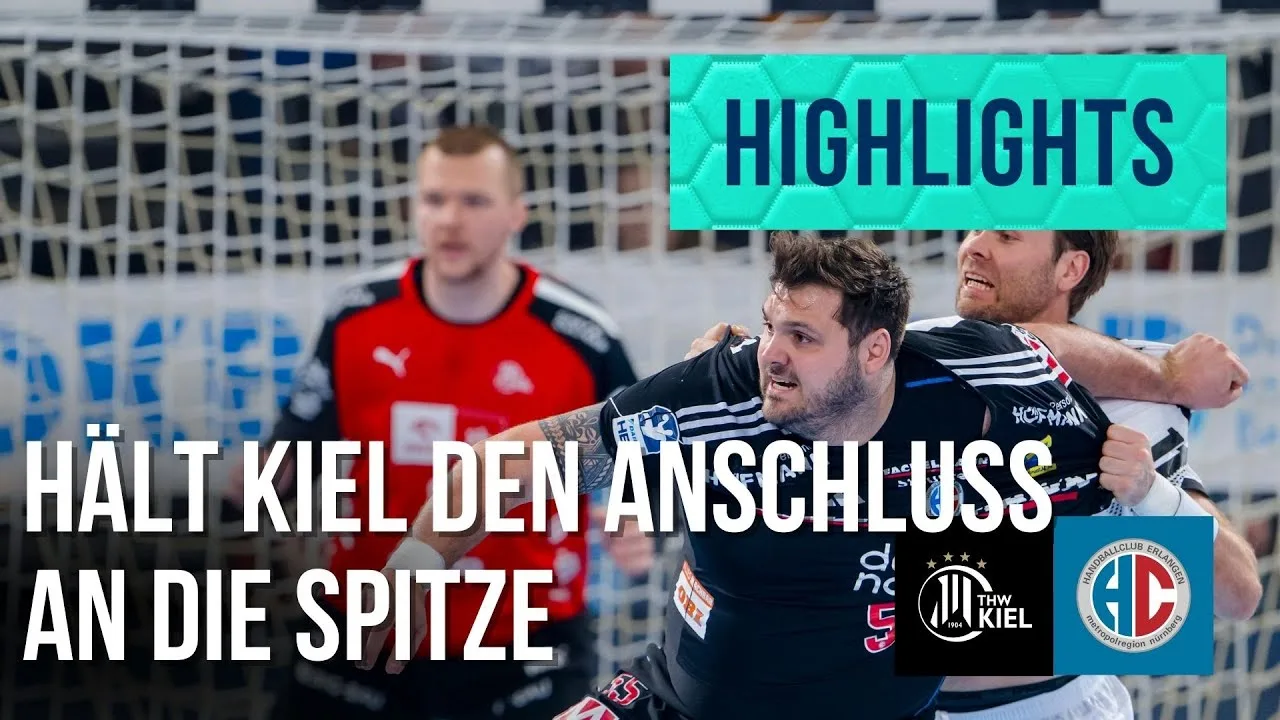 Faits saillants: Thw Kiel – HC Erlangen (saison 2024/25) | Daikin Handball Bundesliga)