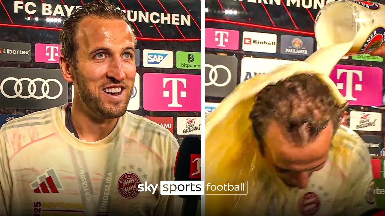 « C’est incroyable » 🥹 | Un émotionnel Harry Kane donne sa première interview en tant que vainqueur du trophée 🏆 🏆