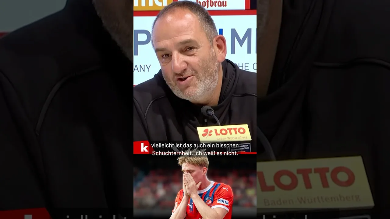 Frank Schmidt montre son incompréhension envers les fans d’Heidenheim #shorts