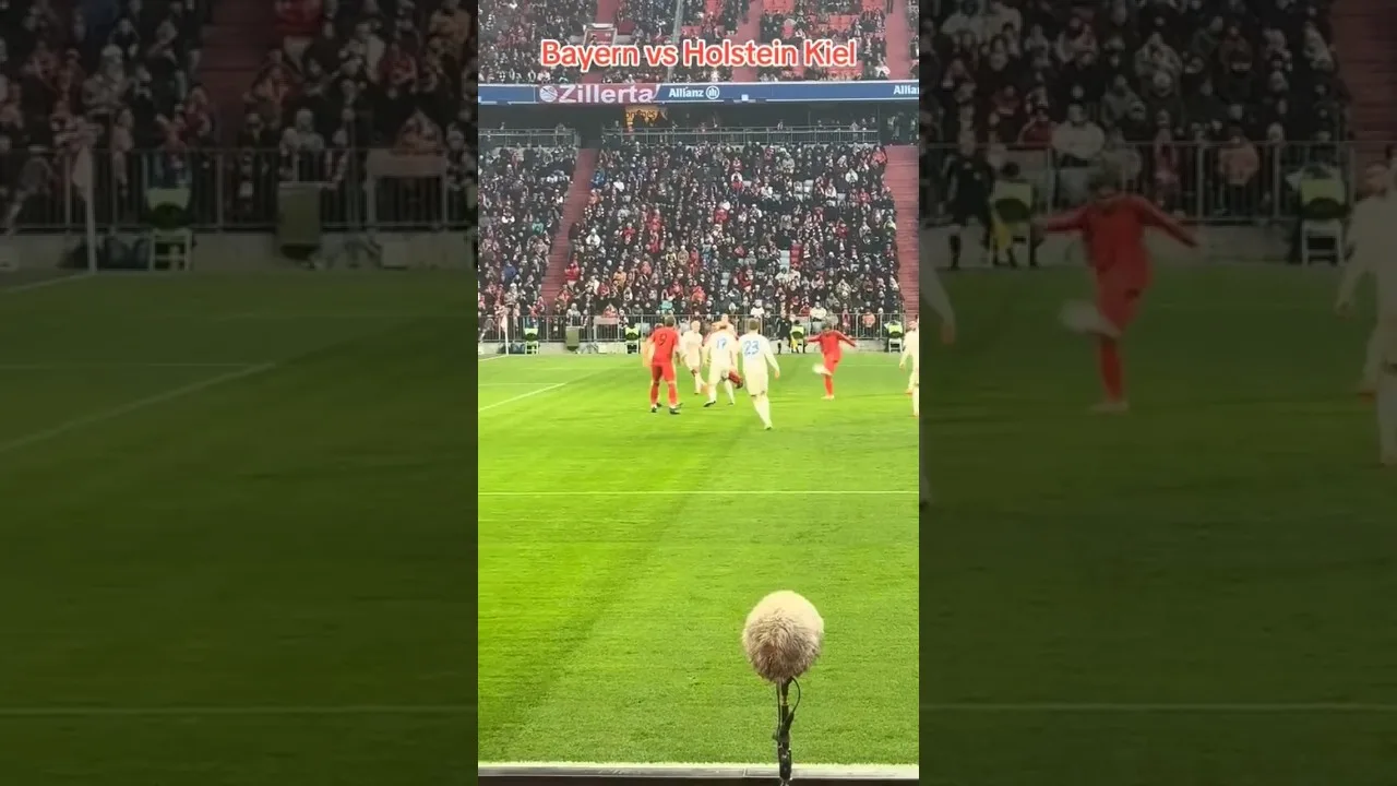 Serge Gnabry volley goal against Hoistein kiel vs Fc Bayern(3-4) #bundesliga #bayern #gnarby #shorts