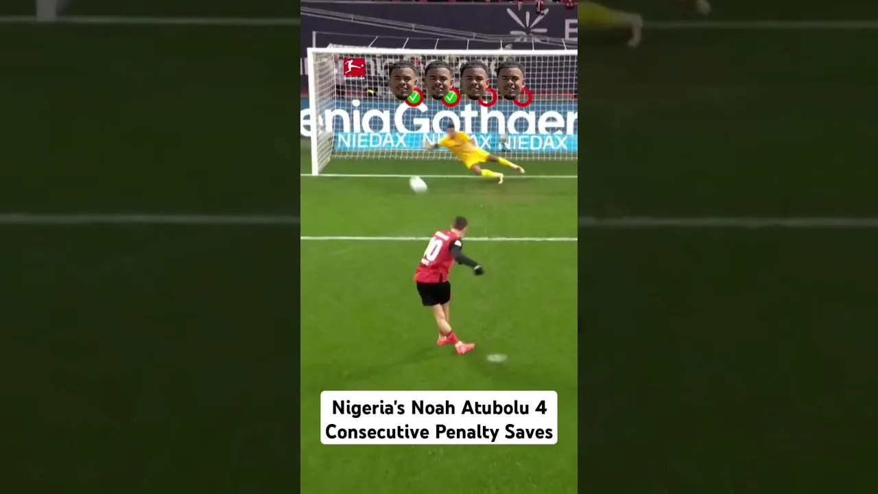 Le gardien de but du Nigéria, Noah Autubolu, a battu un record dans le Bundesliga #atubolu #bundesliga #freiburg