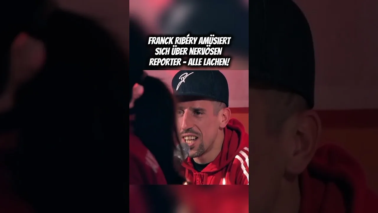 Franck Ribery aime les journalistes nerveux – tout le monde rit!