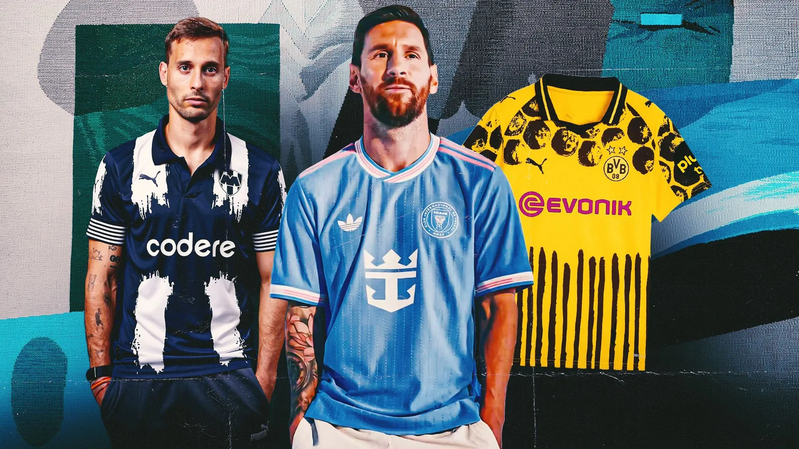 Les maillots du Borussia Dortmund et des gardiens de but, Inter Miami, troisième chemise, la collection entière de Monterrey et les sept premiers kits de la Coupe du Monde du Club de la FIFA 2025, classé
