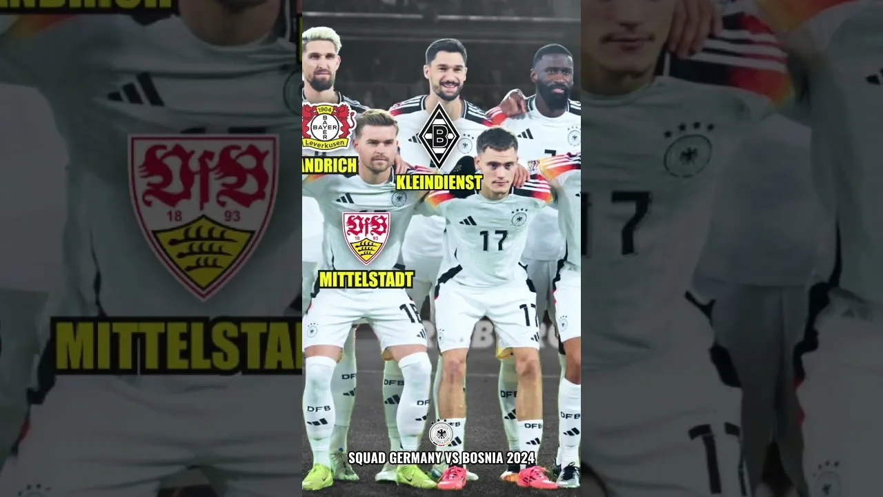 Allemagne contre Bosnie 2024 | Équipe d’équipe #bintangbola #football
