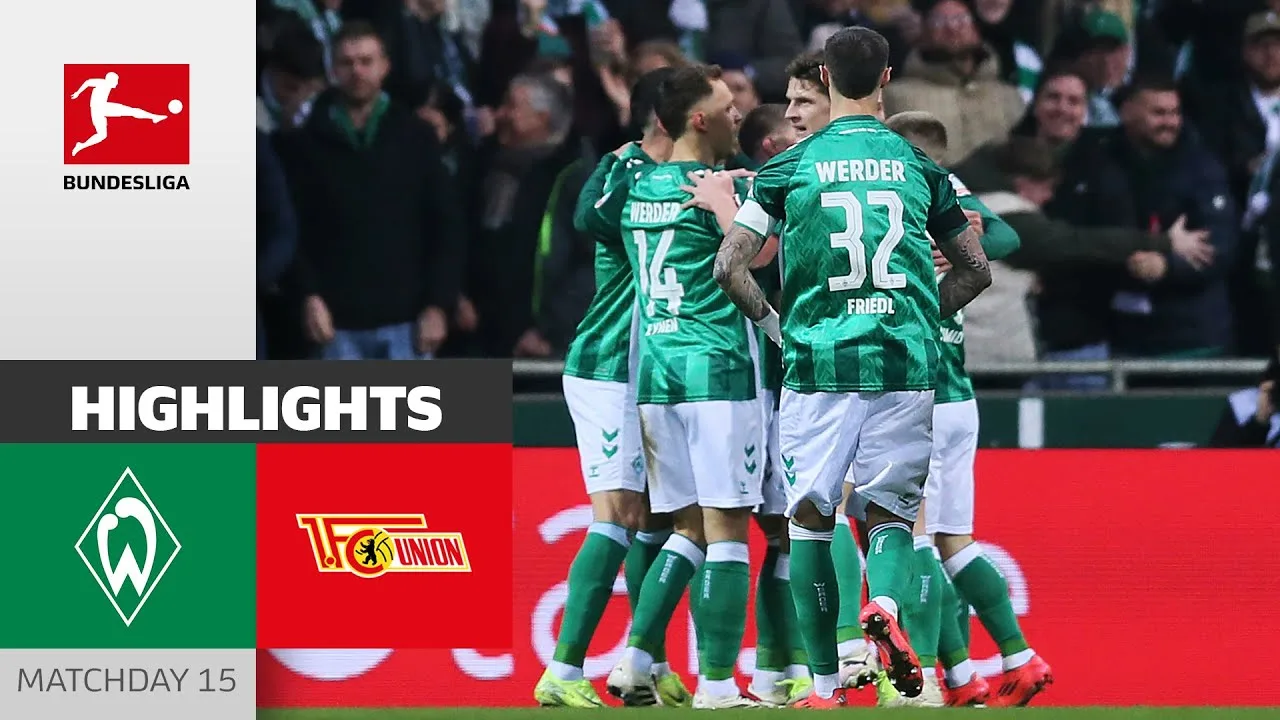 Le Werder sur une lancée ! | SV Werder Brême – Union Berlin 4-1 | Faits saillants | 15e journée – Bundesliga