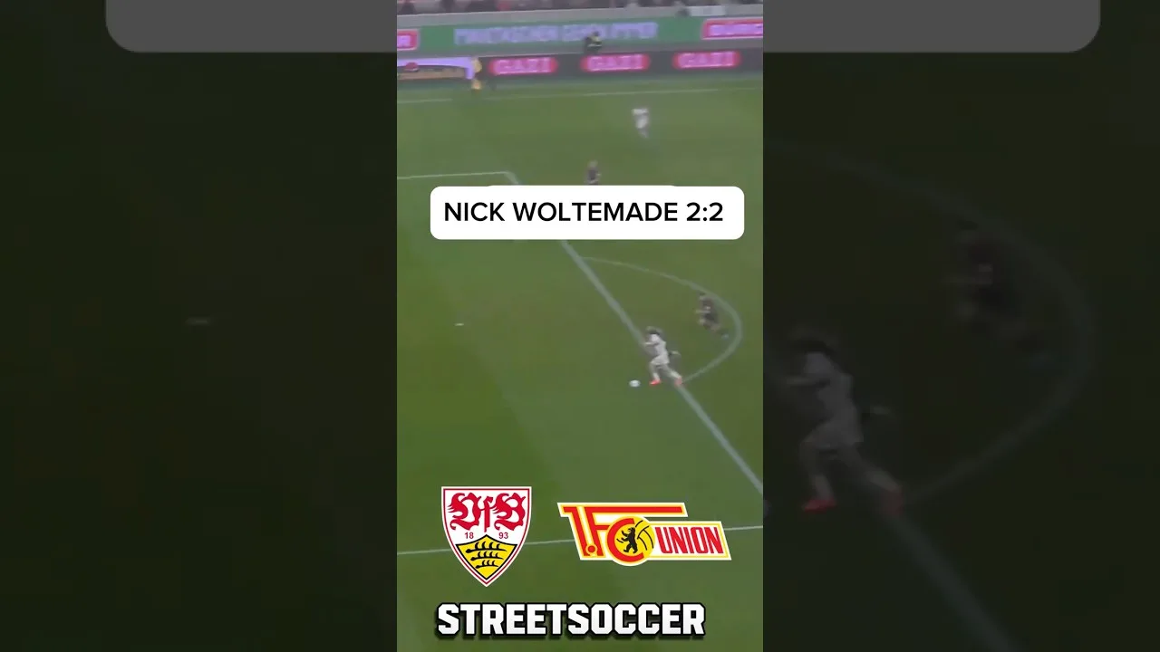 Nick Woltemade Tor zum 2:2 VfB Stuttgart – Union Berlin #bundesliga #fußball