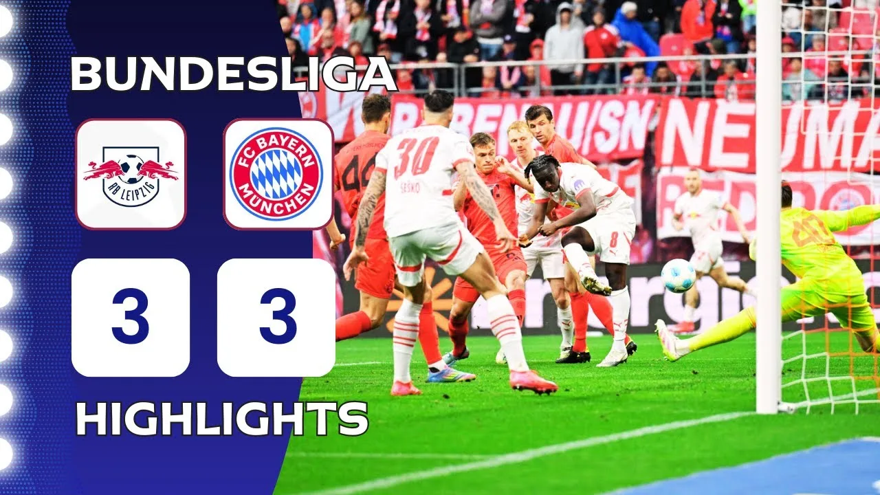 RB Leipzig – Bavaria Munich | 3-3 | Faits saillants | Bundesliga 2024-25 | Leipzig Bayern