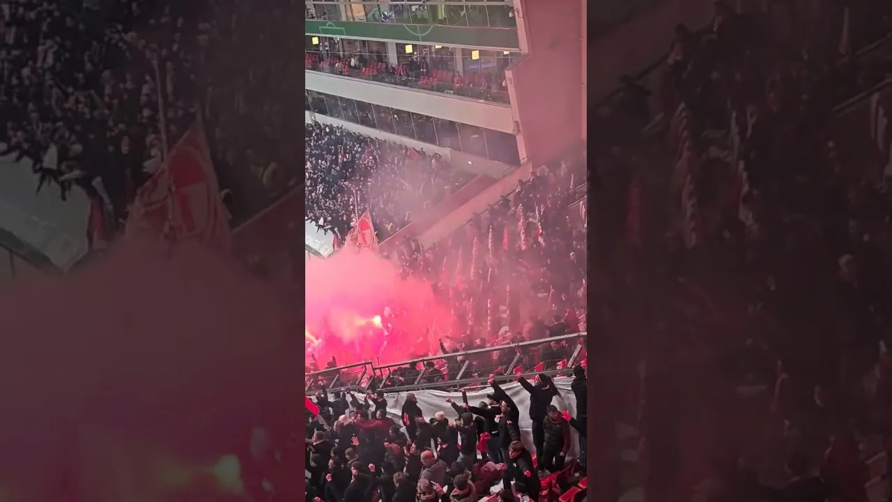 Blocksturm Kölner Ultras gegen Leverkusen 🔴⚪️ #bundesliga #effzeh #ultras #fussball
