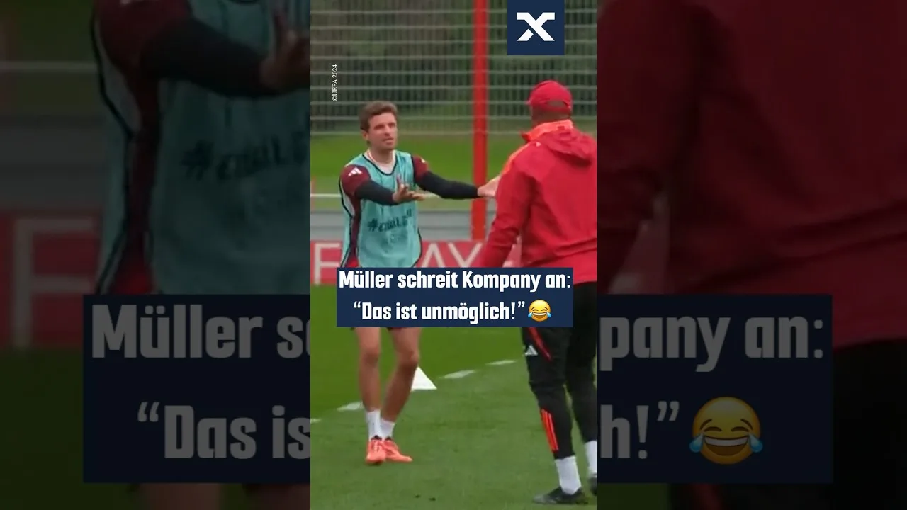 Müller crie Kompany! 😳 #shorts #UCL