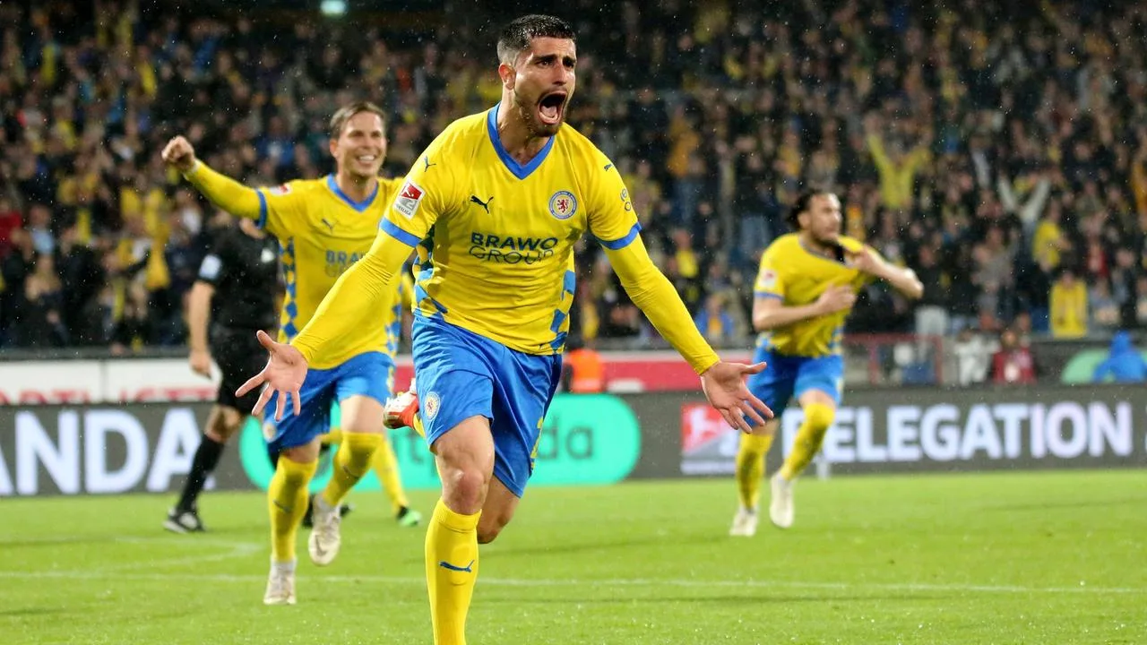 Relégation à la 2e Bundesliga: Braunschweig reste la deuxième division après un effort dramatique.