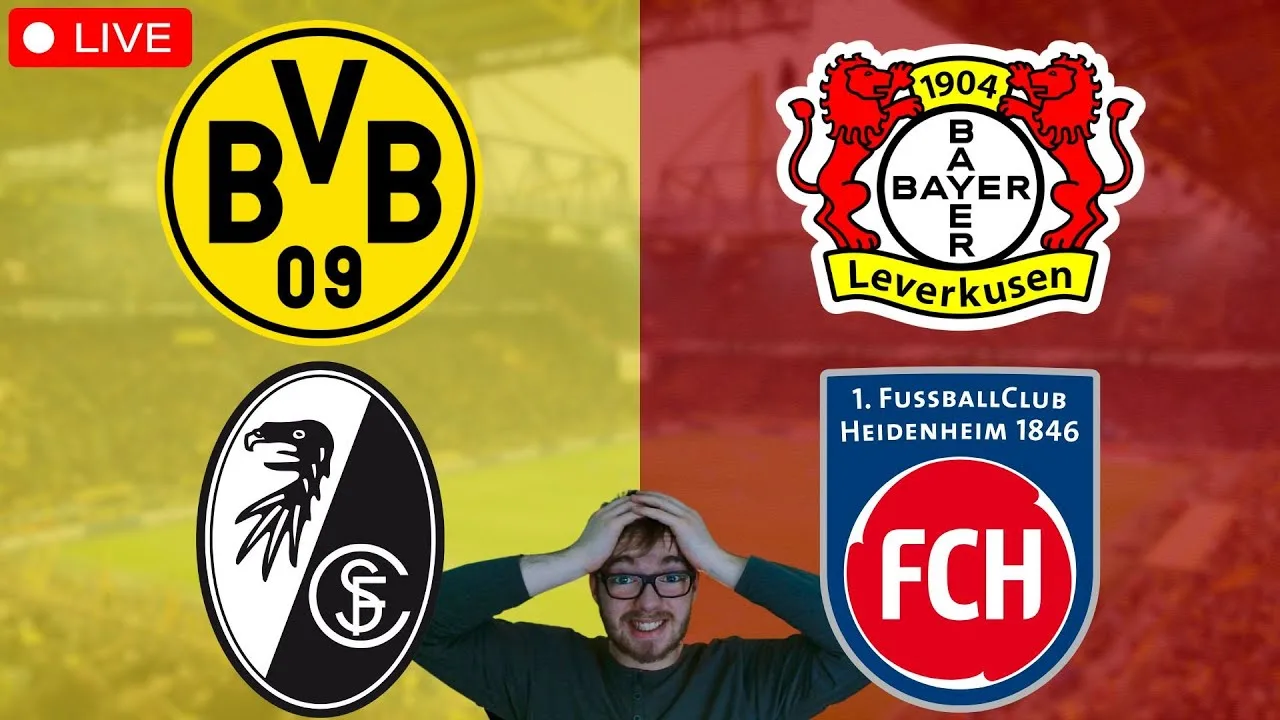 Borussia Dortmund – SC Fribourg | Bayer Leverkusen – 1.FC Heidenheim | Bundesliga EN DIRECT