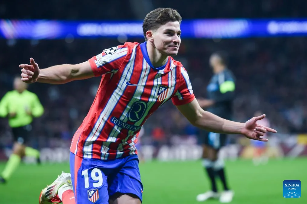 Atlético Madrid contre. Bayer Leverkusen-Xinhua