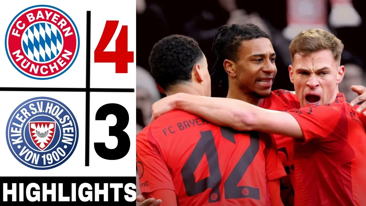 FC Bayern Munich vs Holstein Kiel 4-3 | Bundesliga 2024/25 Faits saillants et objectifs